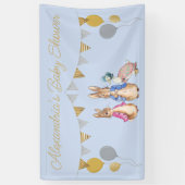 Personalisieren Sie Peter rabbit Baby Duschgarten Banner (Vertikal)