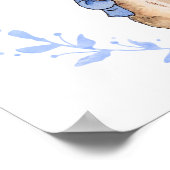 Personalisieren Sie Peter Rabbit mit Kindernamen Poster (Ecke)