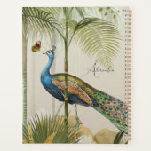 Personalisieren Sie Pfau mit Schmetterlingen Planer (Rückseite)