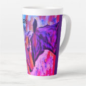 Personalisieren Sie Pferdefreunde Latte Tasse (Rechte Ecke)