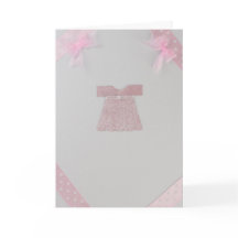 Personalisieren Sie Pink Baby Mädchen Kleid Taufen