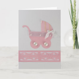 Personalisieren Sie Pink-Mädchen-Roller mit Perlen Karte