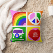 Personalisieren Sie Pop Art Camper Van Life Kissen (Decke)