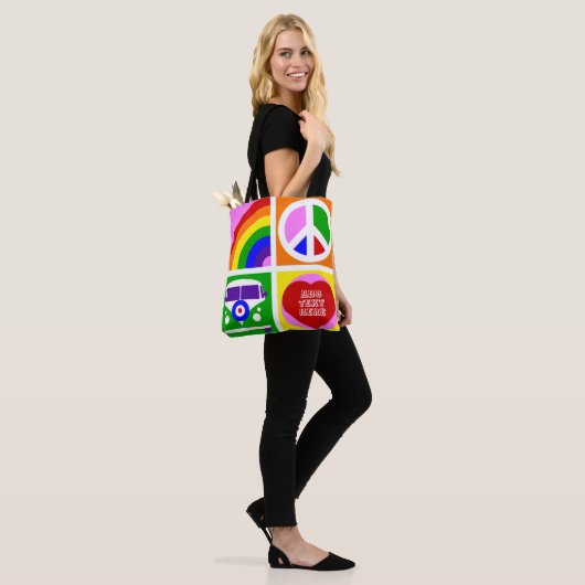 Personalisieren Sie Pop Art Camper Van Life Tasche (Am Model)