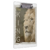 Personalisieren Sie Pop Art Picture Lion Head Klemmbrett (Rechts)