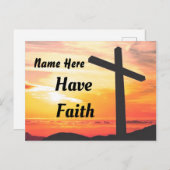 Personalisieren Sie Postcard haben Vertrauen Postkarte (Vorne/Hinten)