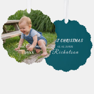 personalisieren Sie professionelle geschweifte Wei Ornament Karte