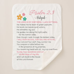 Personalisieren Sie Psalm 23-NIV Bibelbibliotheken Sherpadecke