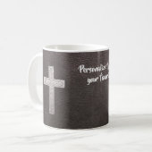 Personalisieren Sie Psalm Verse Christlich Metal C Kaffeetasse (Vorderseite Links)