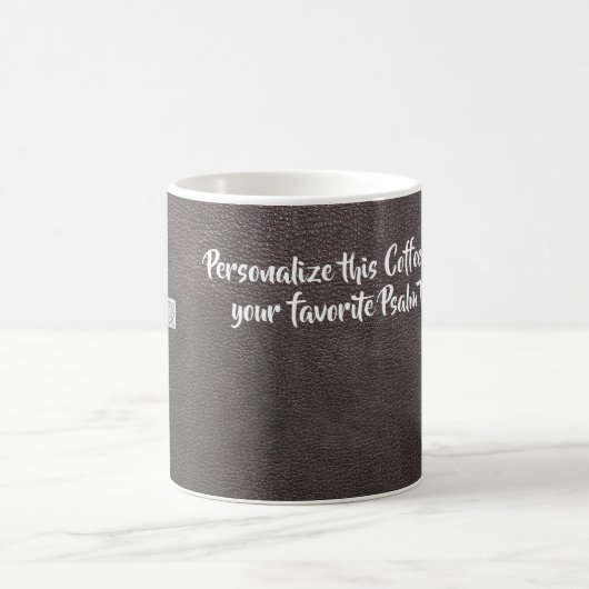 Personalisieren Sie Psalm Verse Christlich Metal C Kaffeetasse (Mittel)