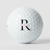 Personalisieren Sie Red Script Name II Titleist Pr Golfball (Vorderseite)
