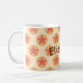 Personalisieren Sie Red Star Pattern durch Schaufe Kaffeetasse (Links)