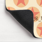 Personalisieren Sie Red Star Pattern durch Schaufe Mousepad (Ecke)
