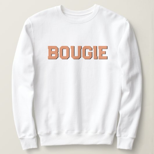 Personalisieren Sie Retro 70's Themed Orange BOUGI Sweatshirt (Design vorne)