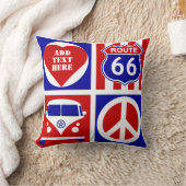 Personalisieren Sie Retro Camper Van Life Cushion Kissen (Decke)