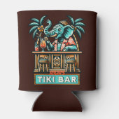 Personalisieren Sie Retro Elephant Tiki Bar Dosenkühler (Rückseite)