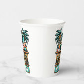 Personalisieren Sie Retro Elephant Tiki Bar Pappbecher (Rechts)