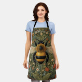 Personalisieren Sie Retro-Hummel boho botanische B Schürze (Getragen)