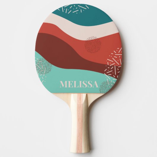 Personalisieren Sie Retro Ping Pong Paddle Tischtennis Schläger (Vorderseite)