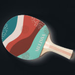 Personalisieren Sie Retro Ping Pong Paddle Tischtennis Schläger<br><div class="desc">Personalisieren Sie dieses coole Retrodesign mit Ihrem Namen,  Monogramm oder einer Nachricht,  um es zu Ihrem eigenen Muster zu machen</div>
