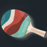 Personalisieren Sie Retro Ping Pong Paddle Tischtennis Schläger<br><div class="desc">Personalisieren Sie dieses coole Retrodesign mit Ihrem Namen,  Monogramm oder einer Nachricht,  um es zu Ihrem eigenen Muster zu machen</div>