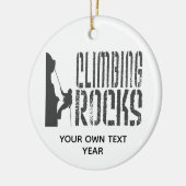 Personalisieren Sie Rock Climbing Rocks Urlaub Keramik Ornament (Links)