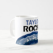*~* Personalisieren Sie ROCKS Crystal Geode Agate Kaffeetasse (Vorderseite Links)