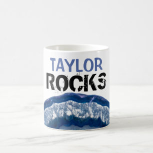 *~* Personalisieren Sie ROCKS Crystal Geode Agate Kaffeetasse