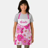Personalisieren Sie rosa Blumenmädchen für Print-S Schürze (Insitu)