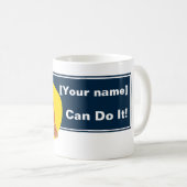 Personalisieren Sie Rosie Riveter Empowerment Frau Kaffeetasse (VorderseiteRechts)