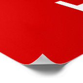 Personalisieren Sie Ruhe und Fortfahren Poster (Ecke)