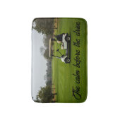 Personalisieren Sie Ruhe vor dem Golfspiel Badematte (Vorderseite Vertikal)