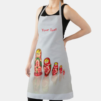 Personalisieren Sie russische Matryoshka-Dollars Schürze