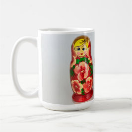 Personalisieren Sie russische Matryoshka stapelbar Kaffeetasse
