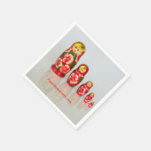 Personalisieren Sie russische Matryoshka stapelbar Serviette (Ecke)
