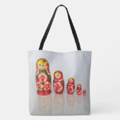 Personalisieren Sie russische Matryoshka stapelbar Tasche (Rückseite)