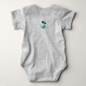 Personalisieren Sie Sailboat Green und Blue Baby O Baby Strampler (Rückseite)
