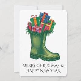 Personalisieren Sie Santas neue Stiefel Einladung