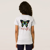 Personalisieren Sie schöne Schmetterlinge und farb T-Shirt (Schwarz voll)