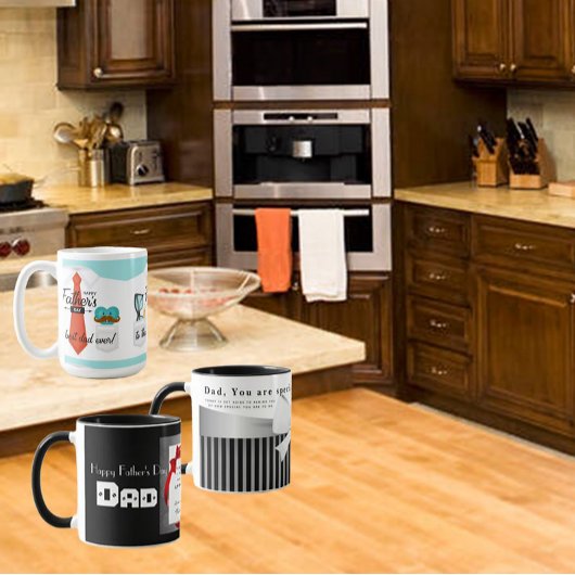 Personalisieren Sie Schwarz-weißen Red Happy Vathe Tasse