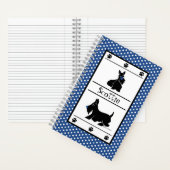 Personalisieren Sie Scottie Polka Dot Niedlich Cus Notizblock (Innen)