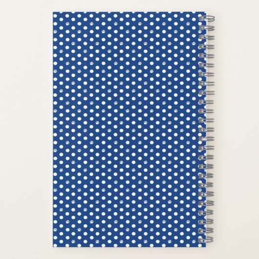 Personalisieren Sie Scottie Polka Dot Niedlich Cus Notizblock (Rückseite)