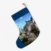 Personalisieren Sie sich mit Name, Funny Gesicht W Kleiner Weihnachtsstrumpf (Rückseite (Hängend))