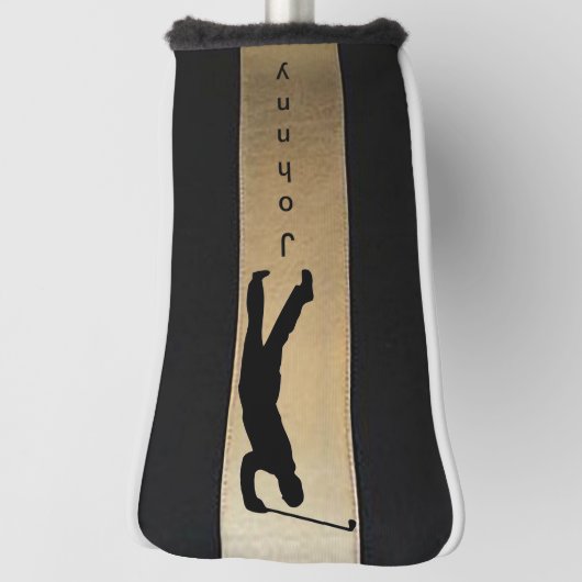 Personalisieren Sie Silhouette Putter Golf Head Co Golf Headcover (Rotieren 90)