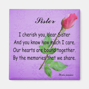 PERSONALISIEREN SIE SISTER - MAGNET