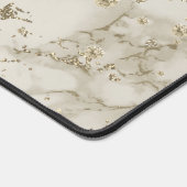 Personalisieren Sie Sparkling Gold Juwelen & Marmo Schreibtischunterlage (Ecke)