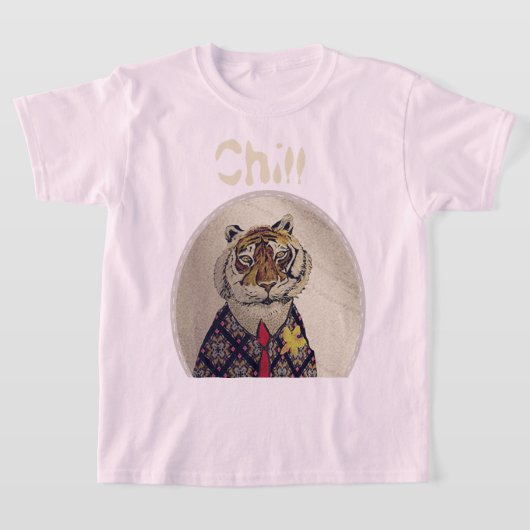 Personalisieren Sie Spaß Chill Tiger T-Shirt (Ablage )