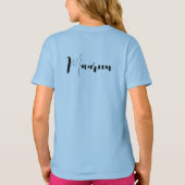 Personalisieren Sie spielerische Schmetterlinge au T-Shirt (Rückseite)