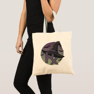 Personalisieren Sie Spooky Hexenhut RX Halloween Tragetasche