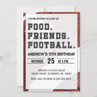 Personalisieren Sie Sport Football Geburtstag Einladung